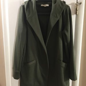 Ann Taylor Loft sweatshirt cardigan with hood